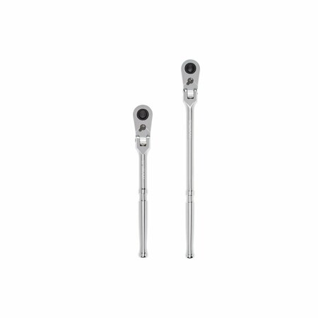 TEKTON 1/2 Inch Drive Flex Head Quick-Release Ratchet Set, 2-Piece 10-1/2, 14 in. SRH92301